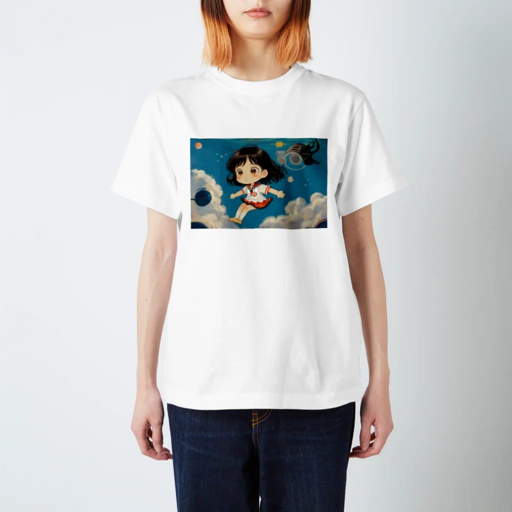 くま屋のSpacebound Girl スタンダードTシャツ