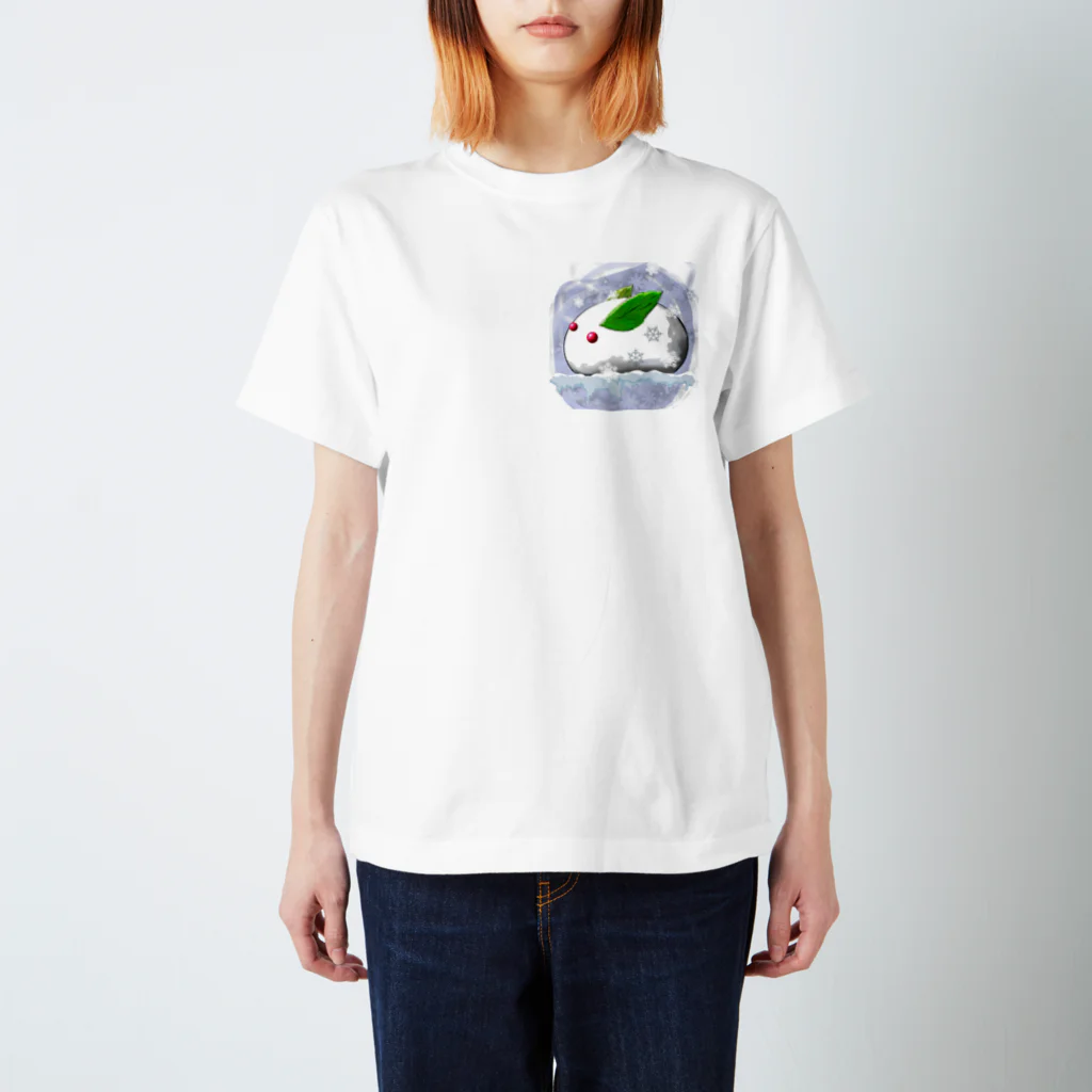 月夜のタツノオトシゴのSnow Rabbit's Soliloquy スタンダードTシャツ