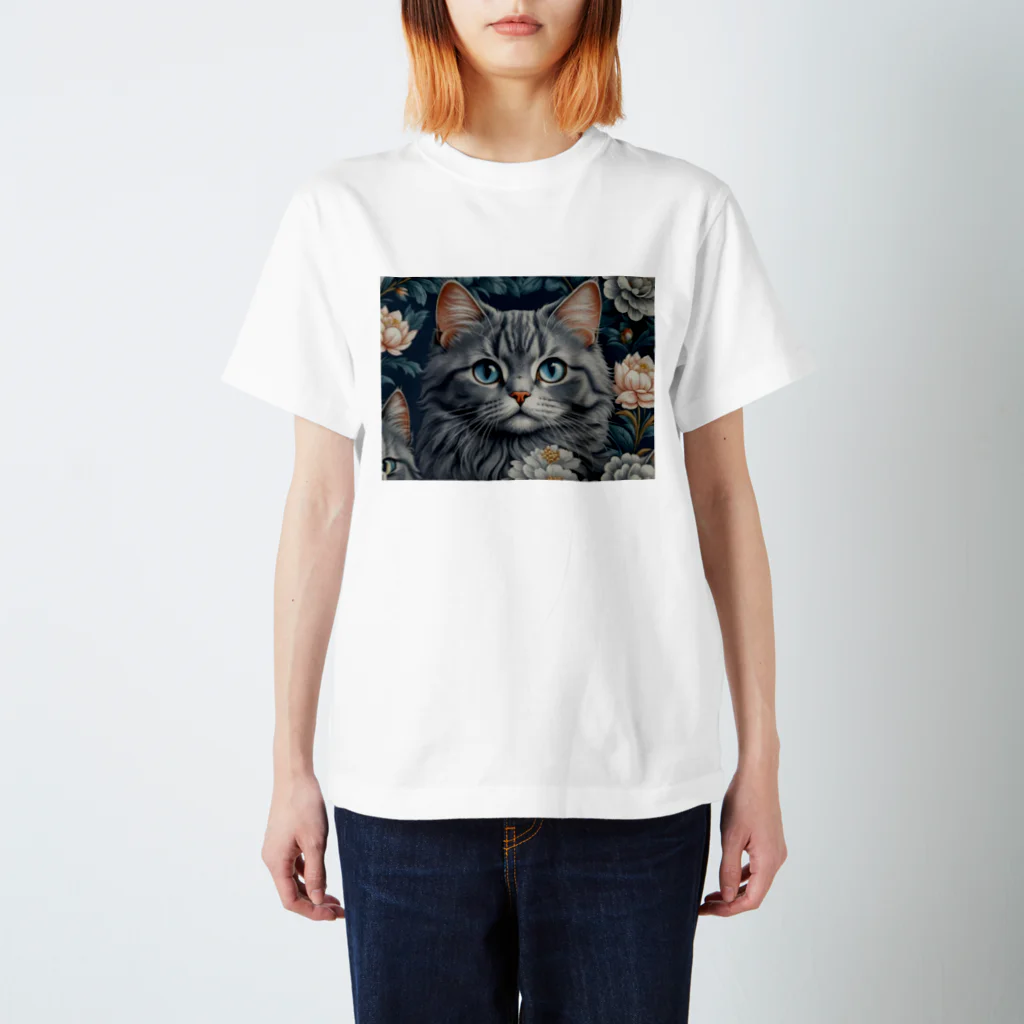 ニジニジのねこネコ猫 スタンダードTシャツ