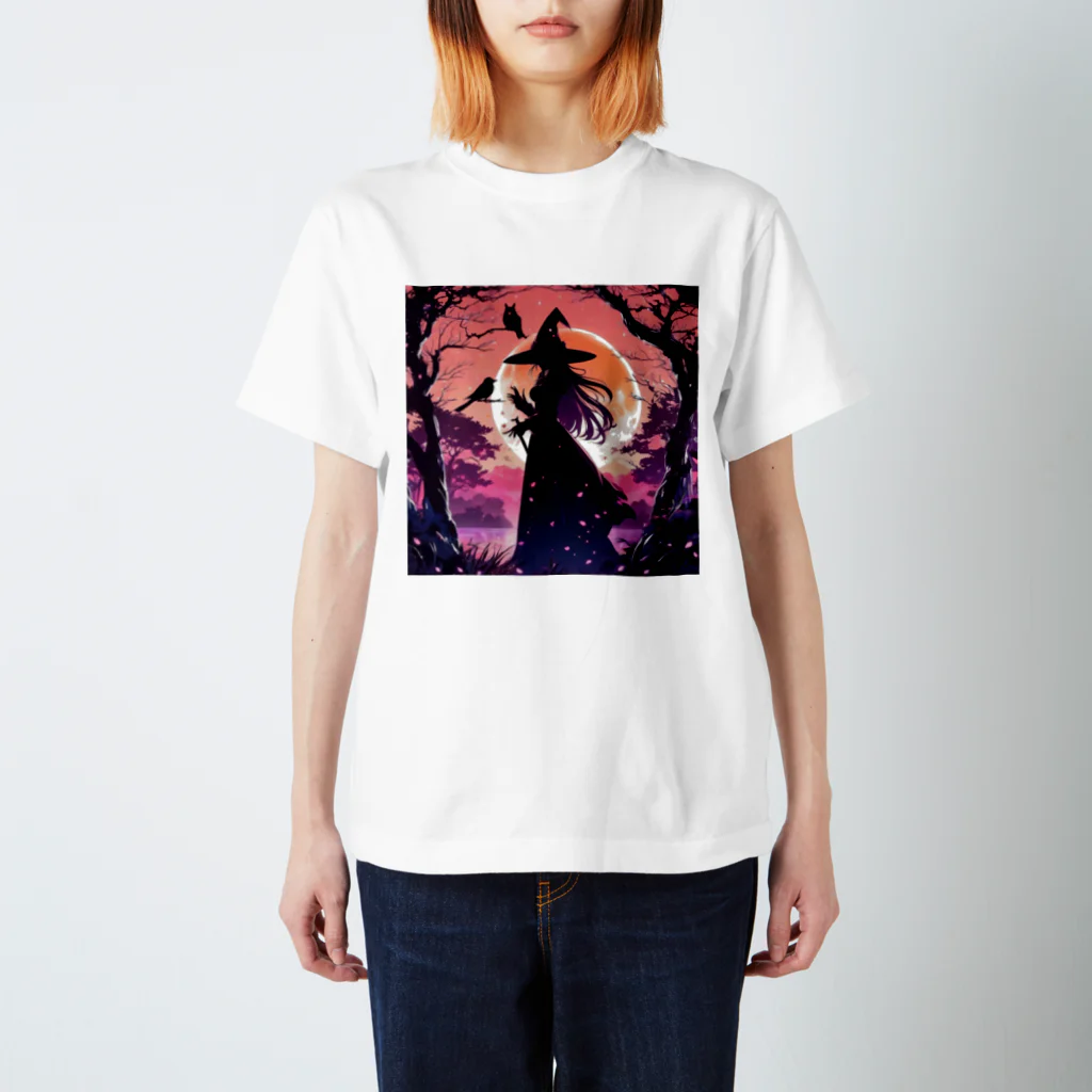 Velvet-trunkの魔女の月光浴 スタンダードTシャツ