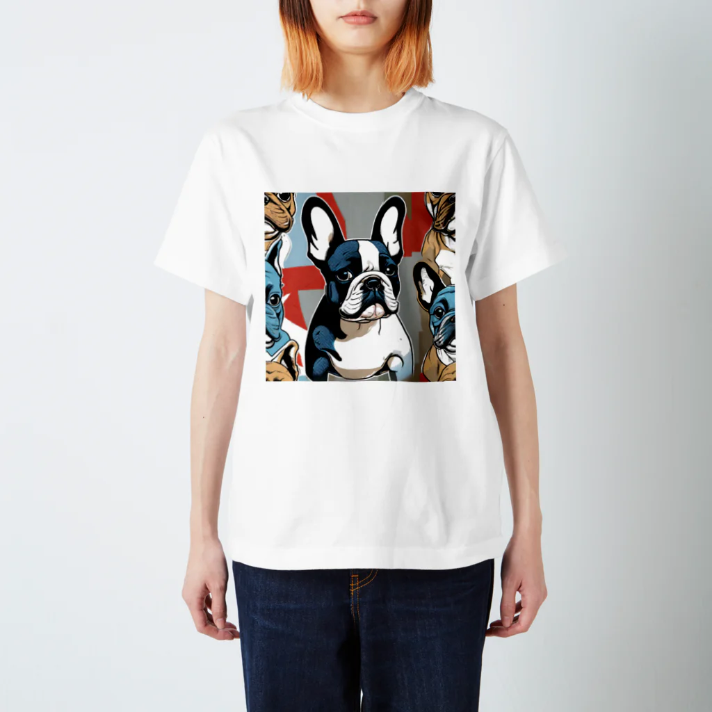 Artistic Allure EmporiumのCool French Bulldogs Regular Fit T-Shirt
