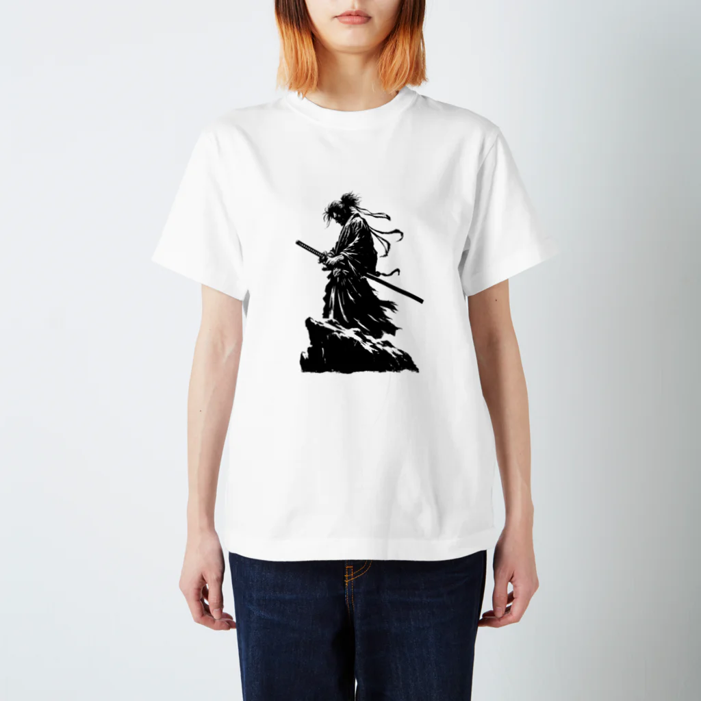 monokuroショップ　　rakiasawatariの黄昏　侍　Tシャツ　 Regular Fit T-Shirt