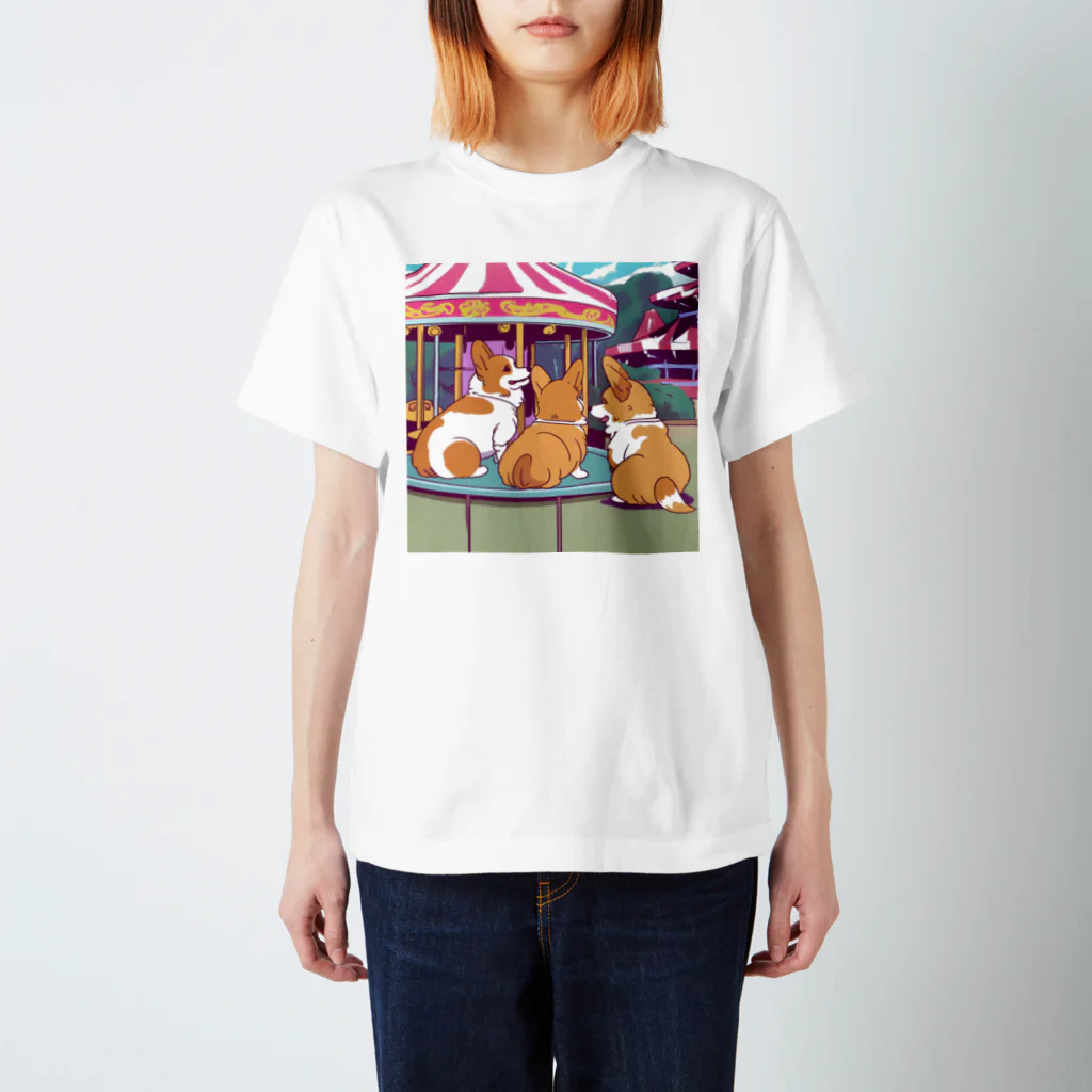 Cute dogsのI love my dogs Regular Fit T-Shirt