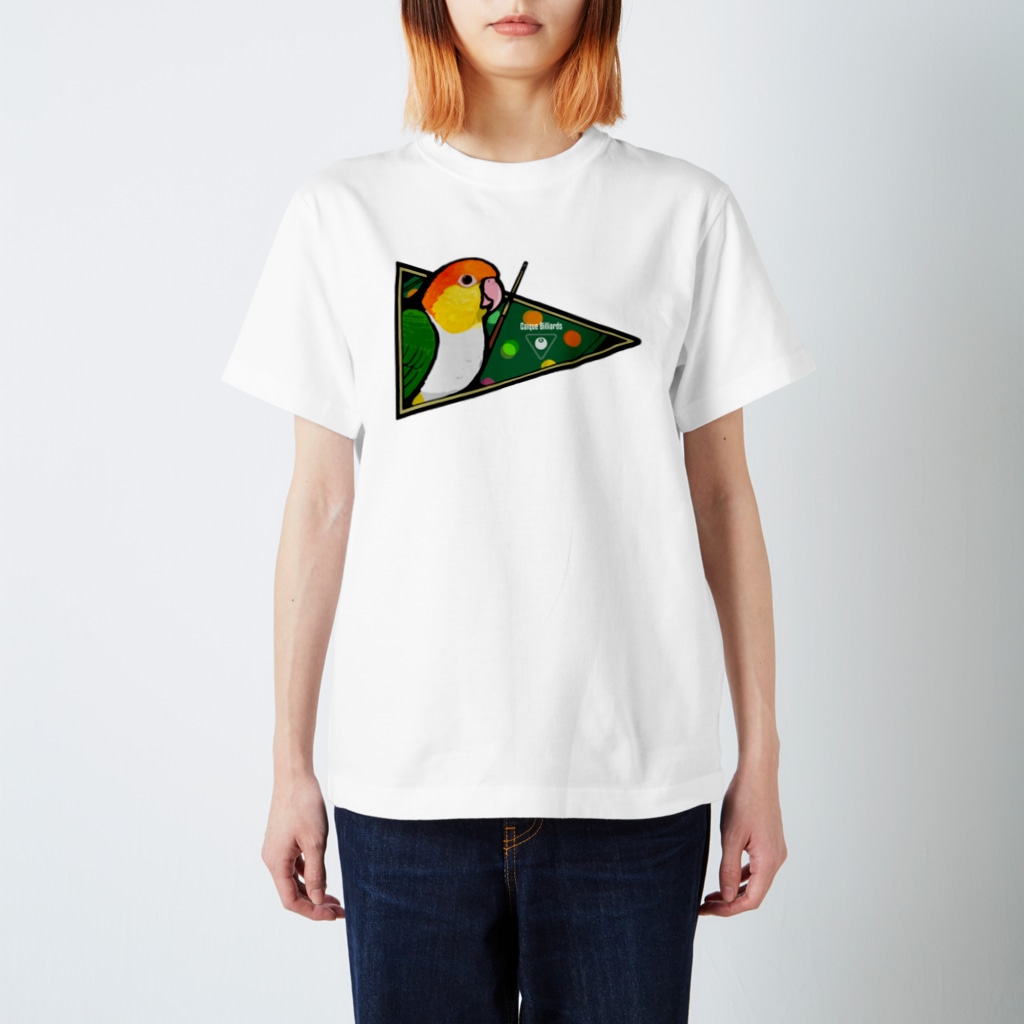 ムクデザインのシロハラインコのビリヤード Regular Fit T-Shirt