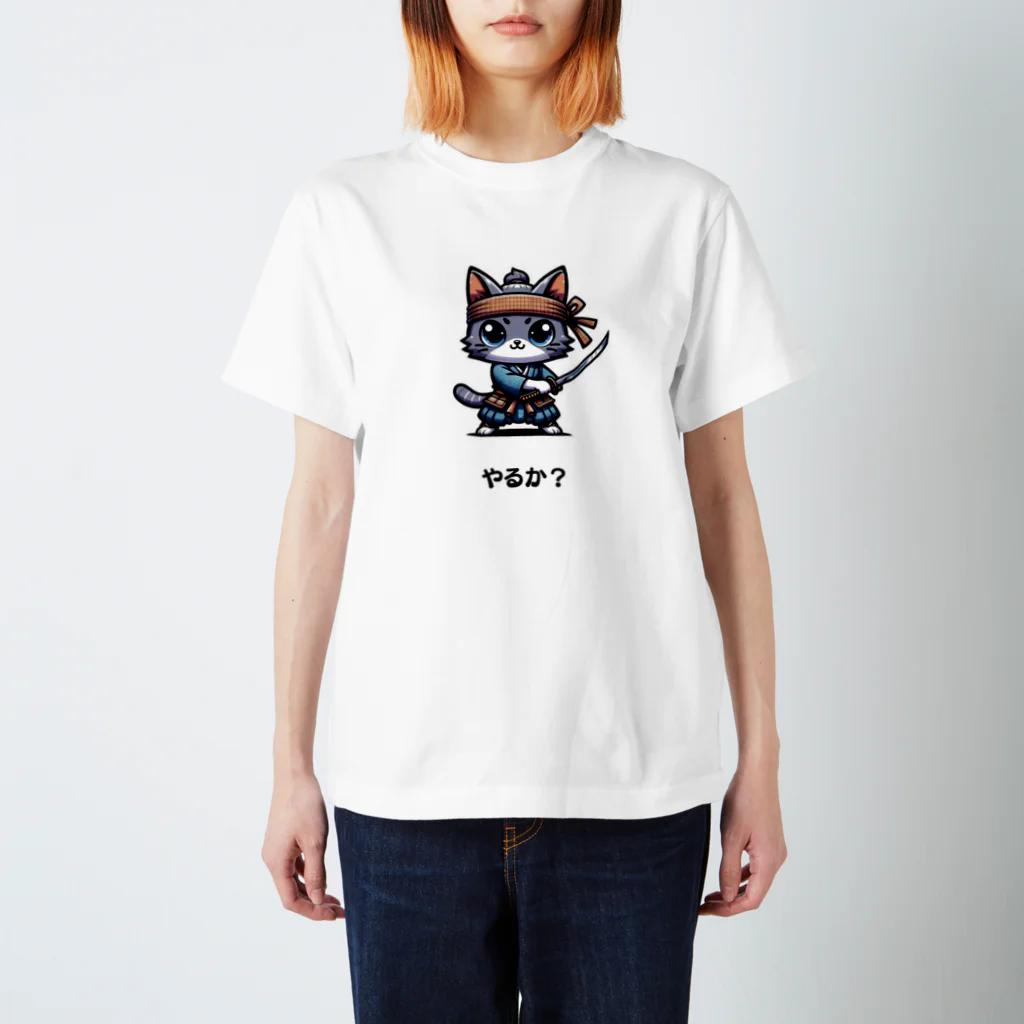 totomeの好戦的な猫 Regular Fit T-Shirt