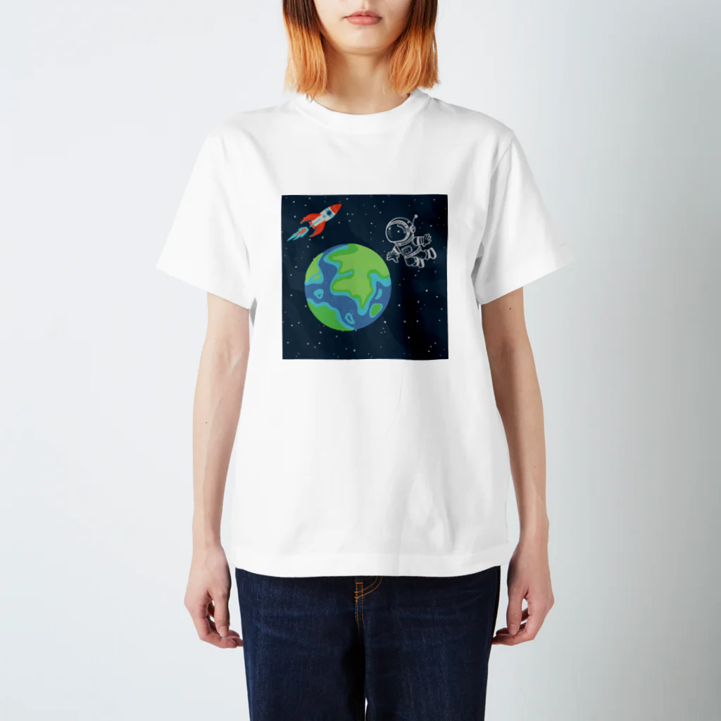 あいいろのキュートな宇宙飛行士 スタンダードTシャツ