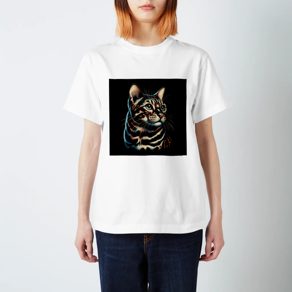 calcium369のベンガル猫 スタンダードTシャツ