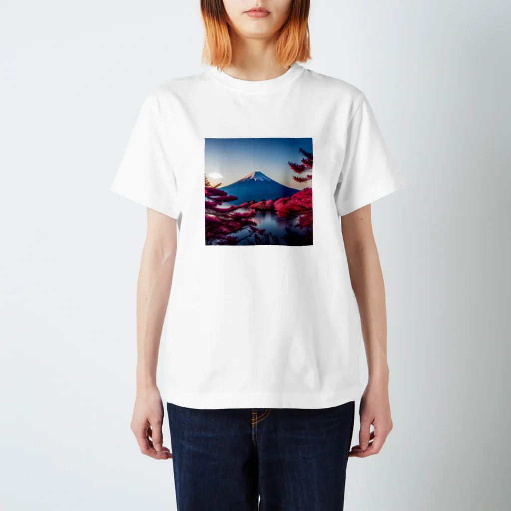 P.H.C（pink house candy）の富士山と紅葉、そして湖のグッズ スタンダードTシャツ