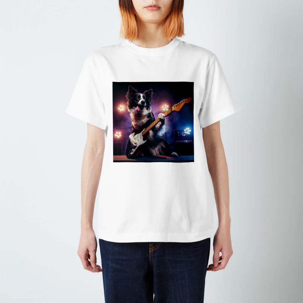 BEAST STAGEのBEAST STAGE ボーダーコリーギタリスト　Tシャツ スタンダードTシャツ