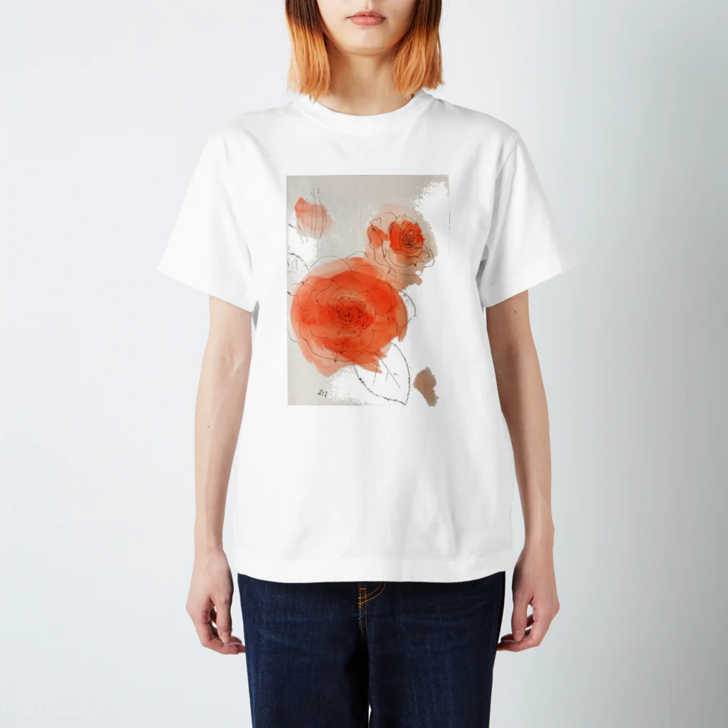 Gallery 大夢の薔薇イラスト スタンダードTシャツ