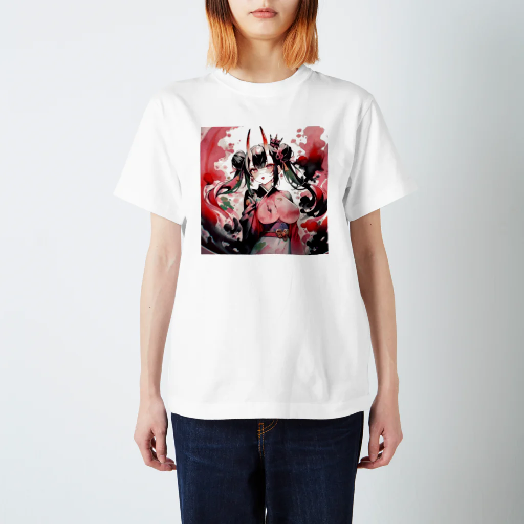 KafyRiruの君想う　｢水墨画風｣ Regular Fit T-Shirt