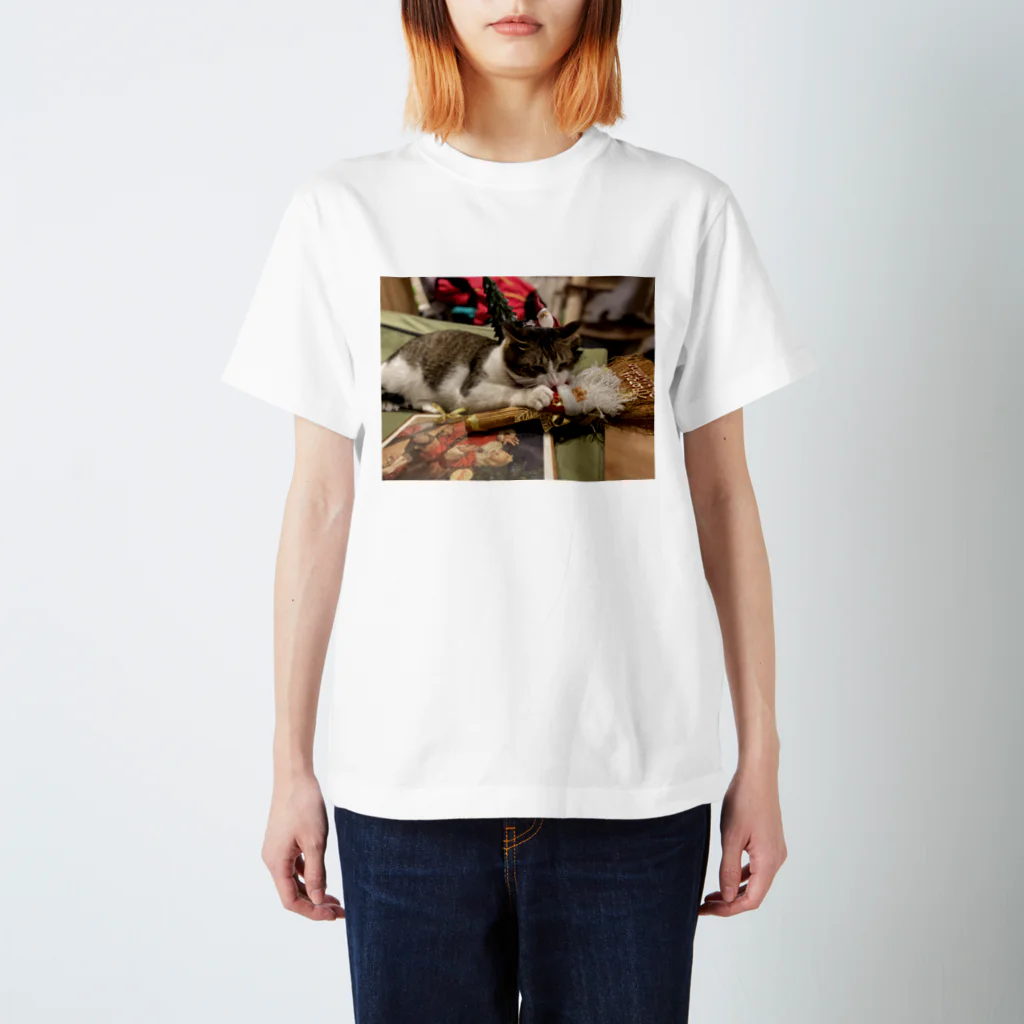 Unilunのクリスマス~サンタ猫~ Regular Fit T-Shirt