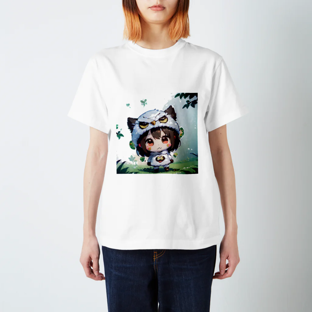 フクロウ堂のフクロウちゃん スタンダードTシャツ