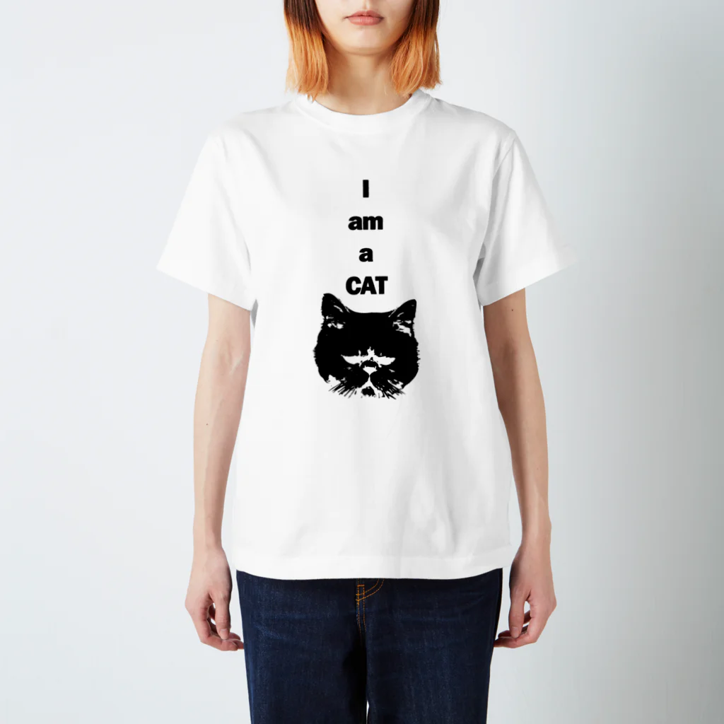 Catcafe CalicoのI AM A CAT KINAKO スタンダードTシャツ