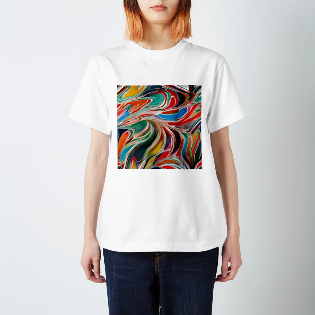 ながさわショップの絵の具 Regular Fit T-Shirt