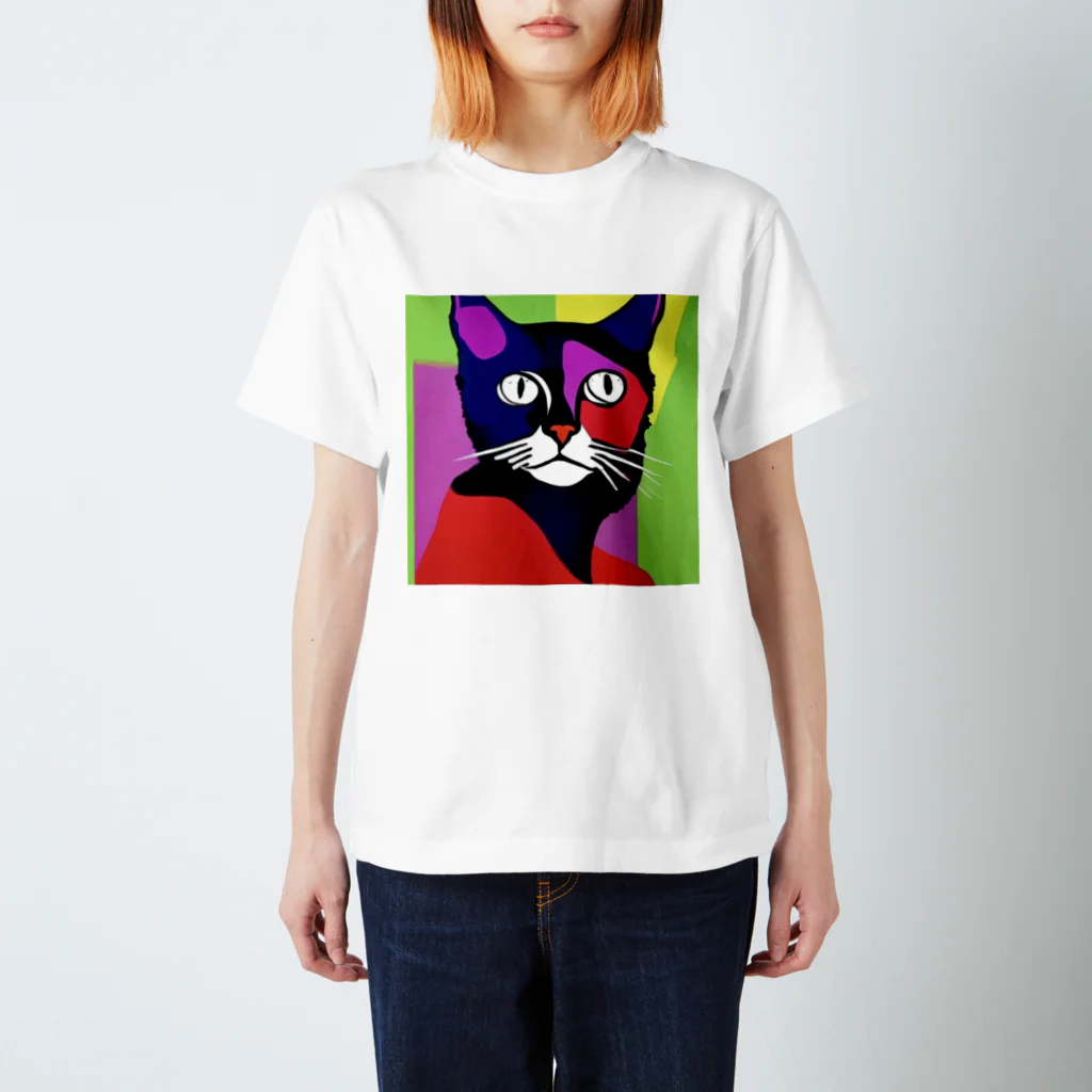 SuperTrioのCOLOR CAT スタンダードTシャツ