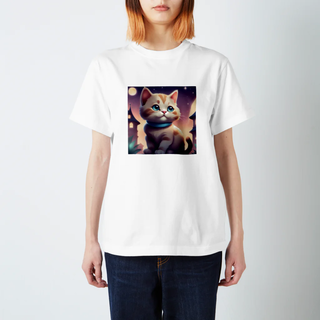 ショップ・ザ・バッジョのとってもかわいい猫❤️ Regular Fit T-Shirt