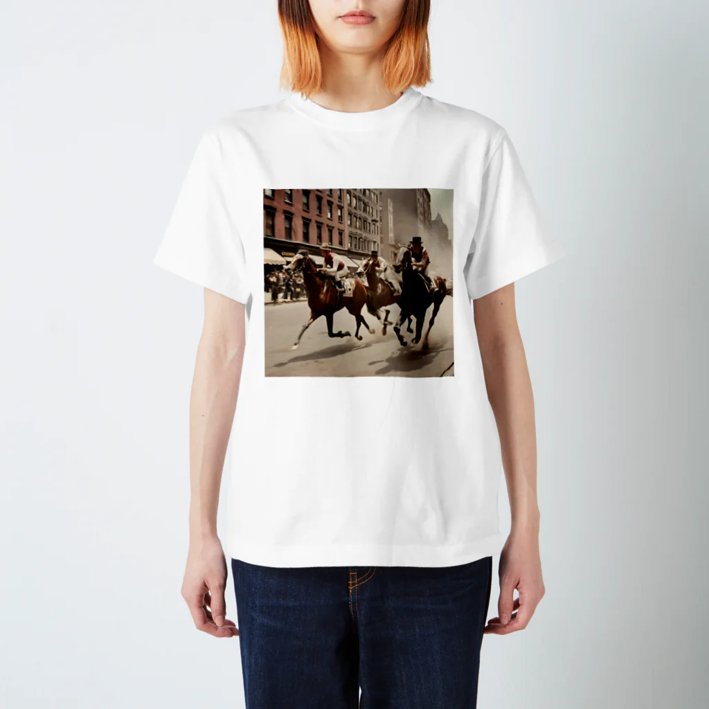 うまうまのclassic horse スタンダードTシャツ