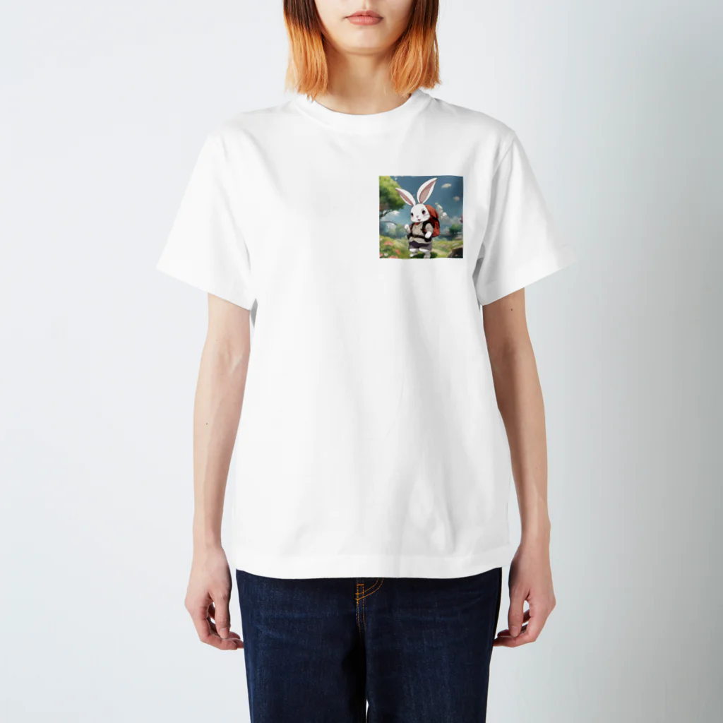 kawaiinekochanの可愛いウサギ Regular Fit T-Shirt