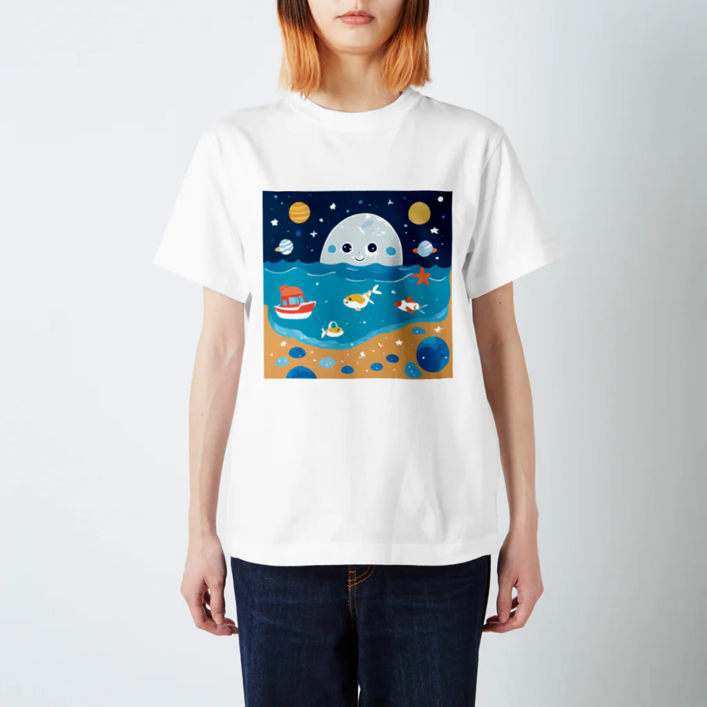 dou-douの宇宙と海の仲間たち スタンダードTシャツ