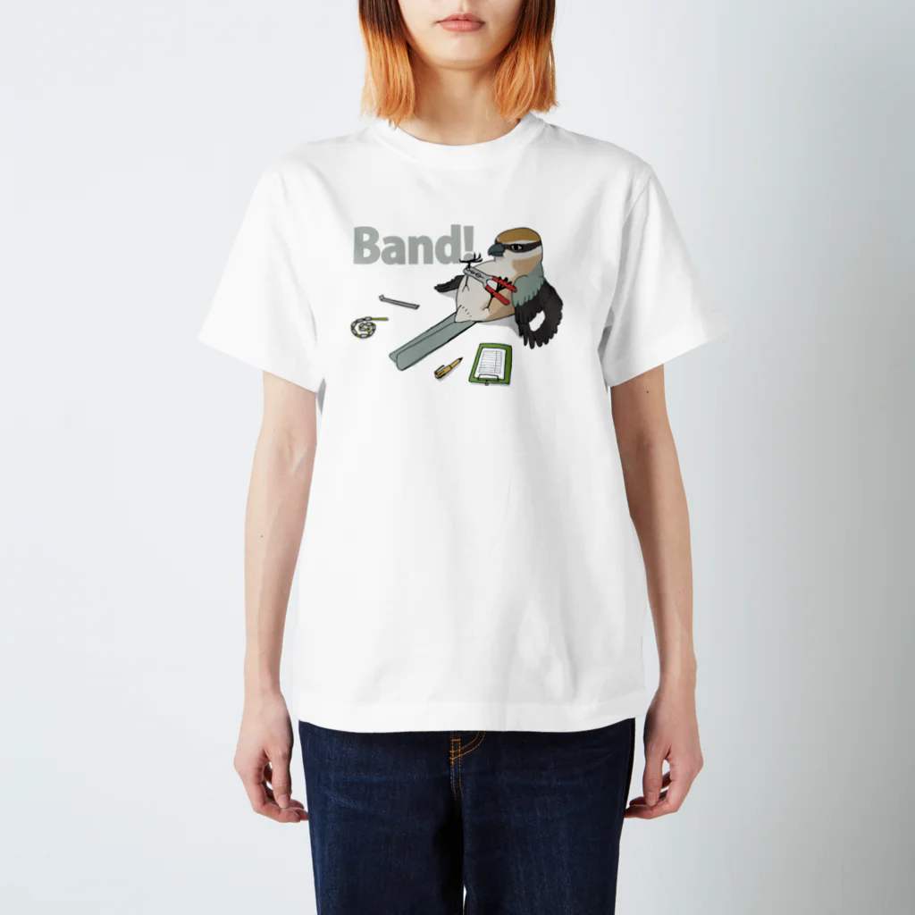 野鳥生活のBand! （カラー） スタンダードTシャツ