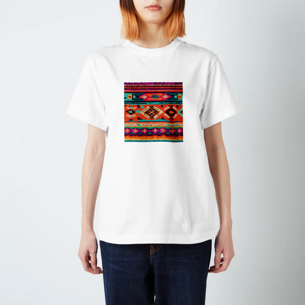 マクマクのネイティブメキシカンノルディク スタンダードTシャツ