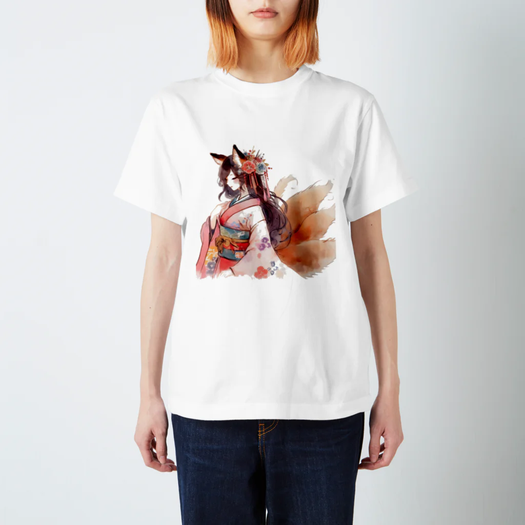 kookLITEの九尾と人の娘 Regular Fit T-Shirt