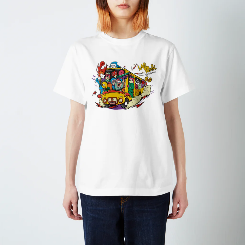 昼間寝てる店のモッシュバス スタンダードTシャツ