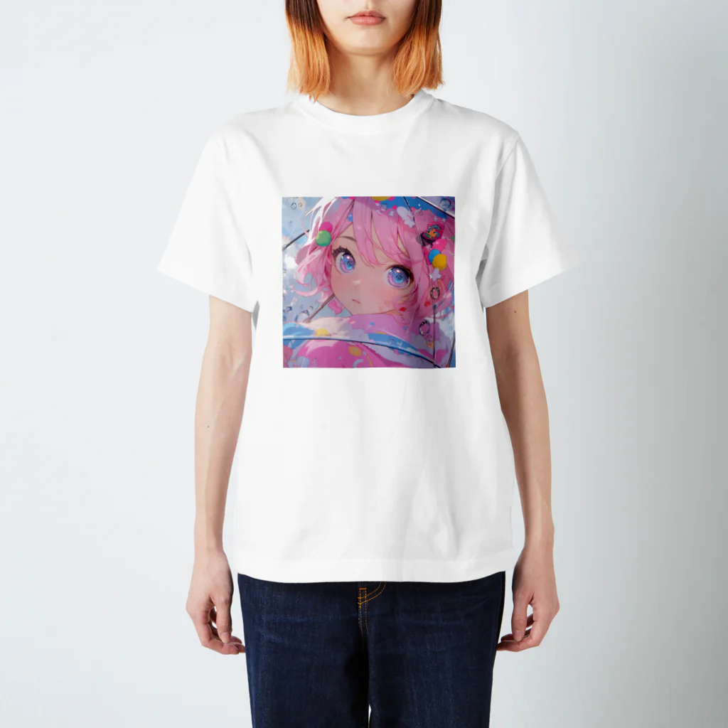 ぶーたんの雨音の中 Regular Fit T-Shirt