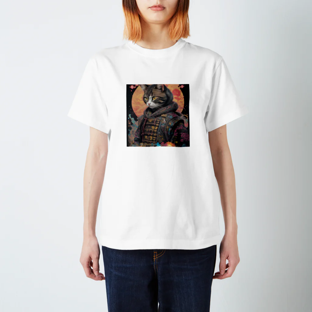 ZZRR12の「猫神極の煌めき：最強の猫武神の輝き」 Regular Fit T-Shirt