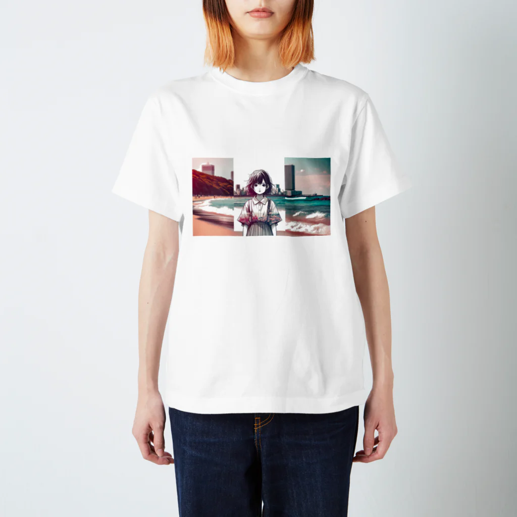 IchicaxNORのOp.1: A girl on the seashore スタンダードTシャツ