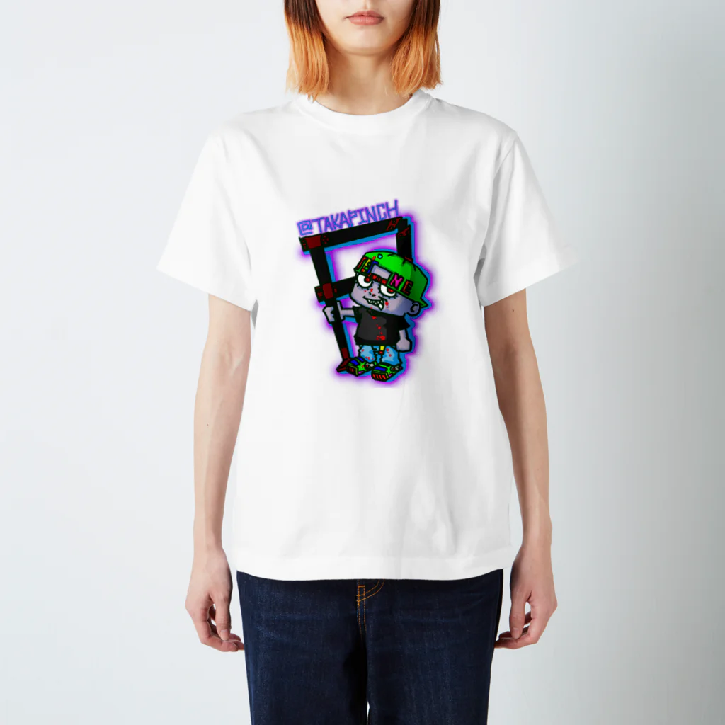 TAKAPINCHーTSHIRTS SHOPーのTEINE'ck ZOMBIE スタンダードTシャツ