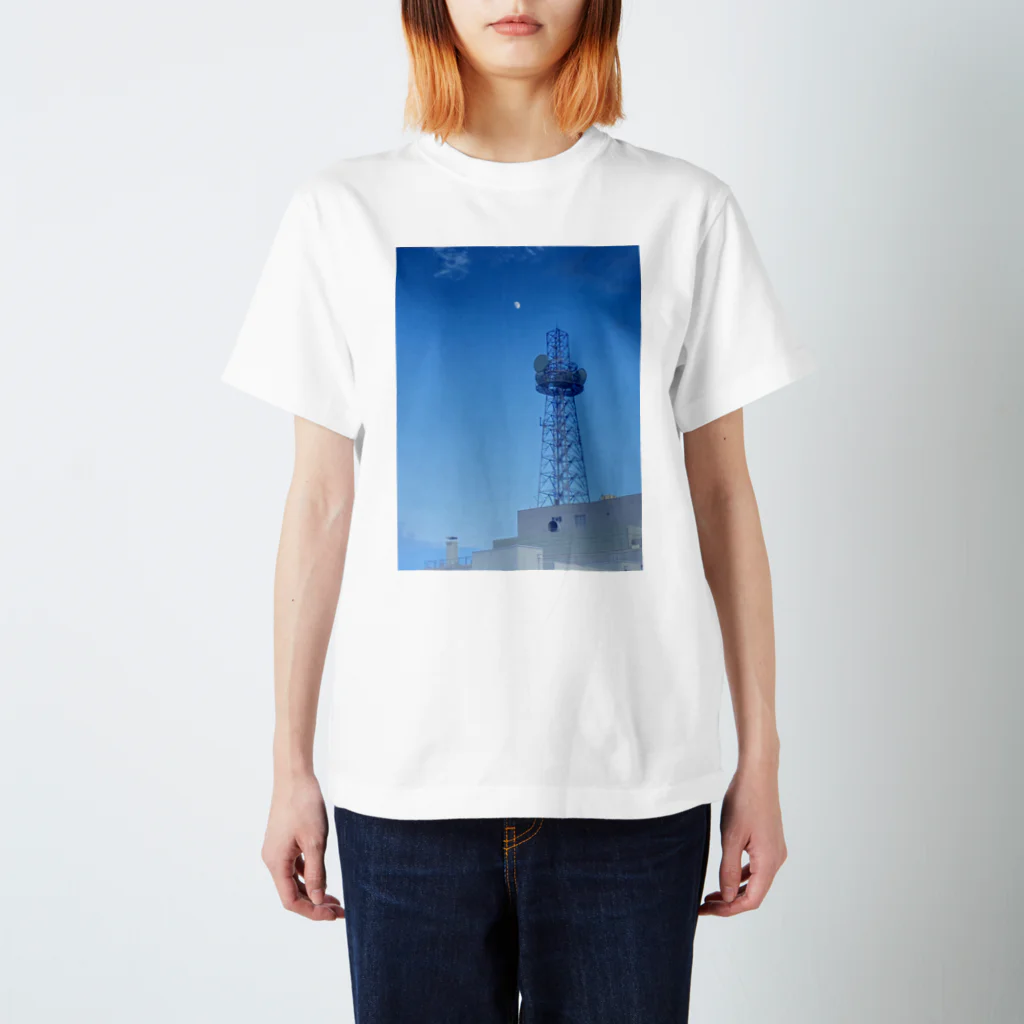 🌏🔩🌕🪐💫🌿の空と鉄塔A スタンダードTシャツ