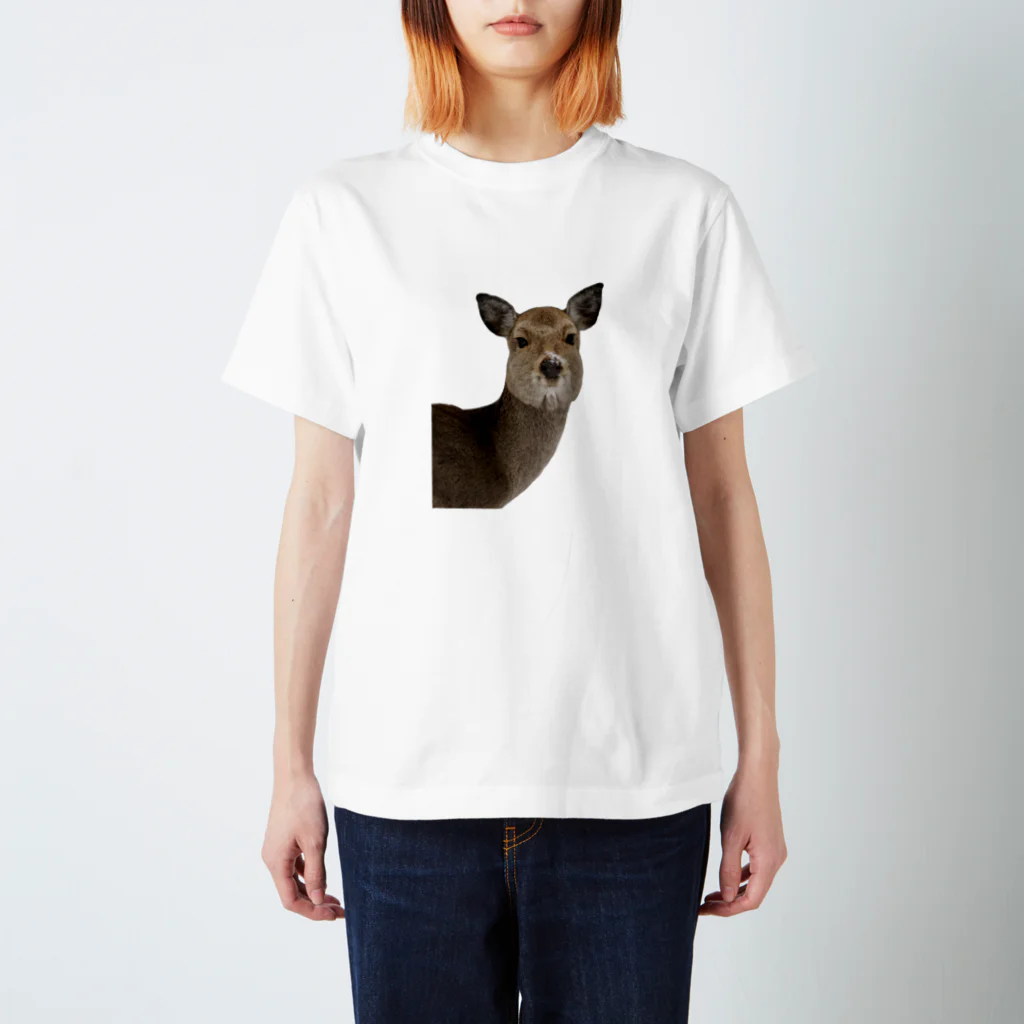 bu_yan0131のひょっこりシカくん Regular Fit T-Shirt