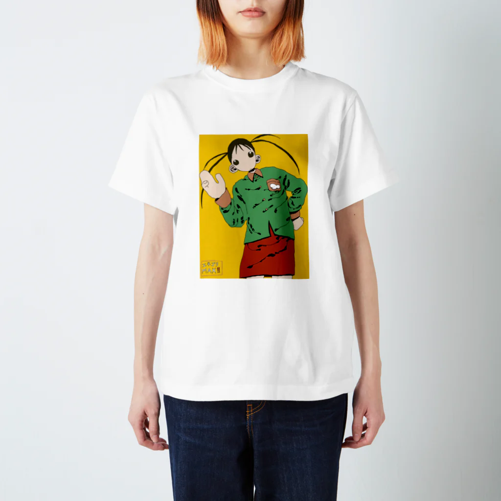 コームぶっ刺し侍で候のやあ 少女 スタンダードTシャツ