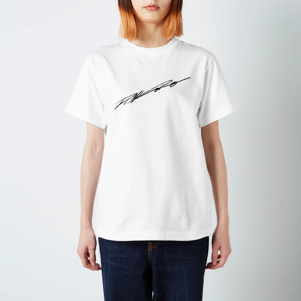 着ぐるみ＆calligraphyのPINKORO blackロゴ Regular Fit T-Shirt