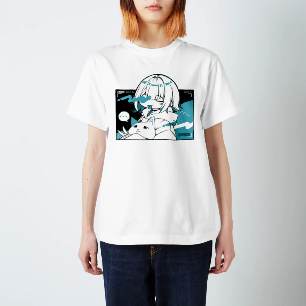 双子麻のべ～っとしてる子　黒 Regular Fit T-Shirt