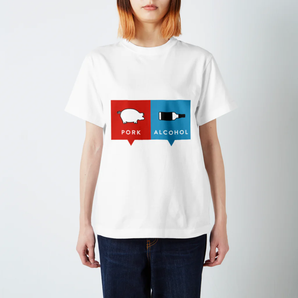 わたけみのPork&Alcohol Regular Fit T-Shirt