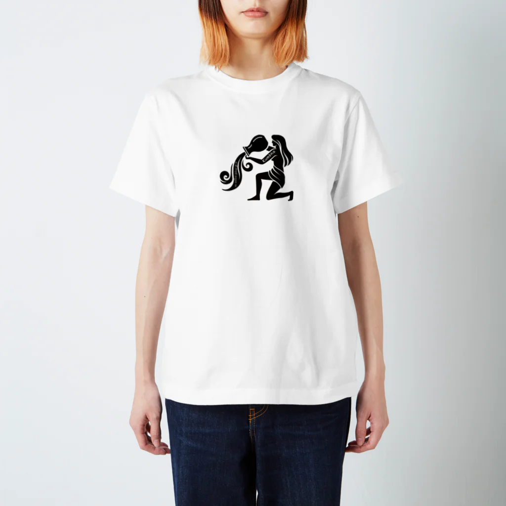 CyberArmadilloのクンバ（水瓶座） Kumbha (Aquarius) スタンダードTシャツ