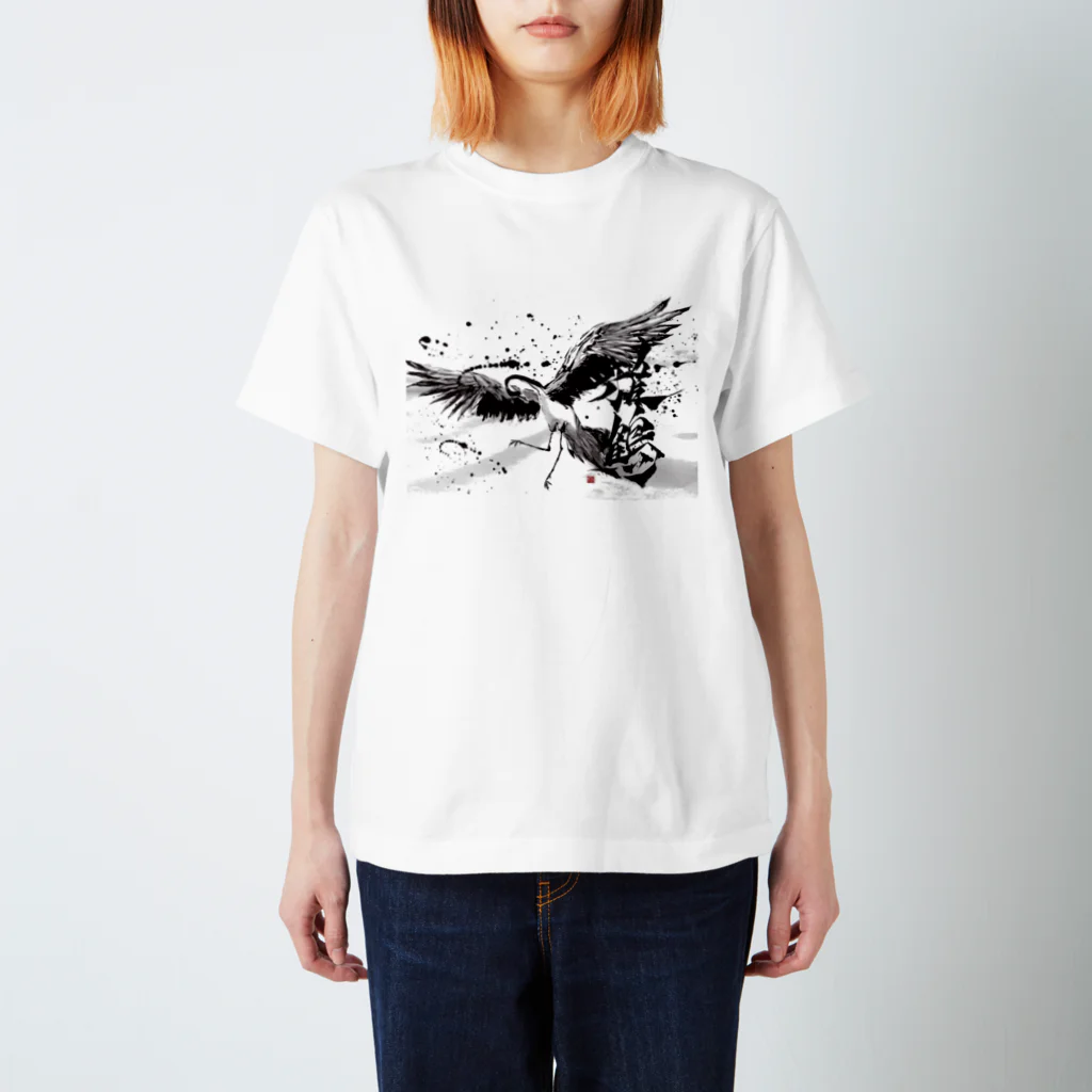 靈/れい Art Goods Galleryの【雅鶴】 スタンダードTシャツ