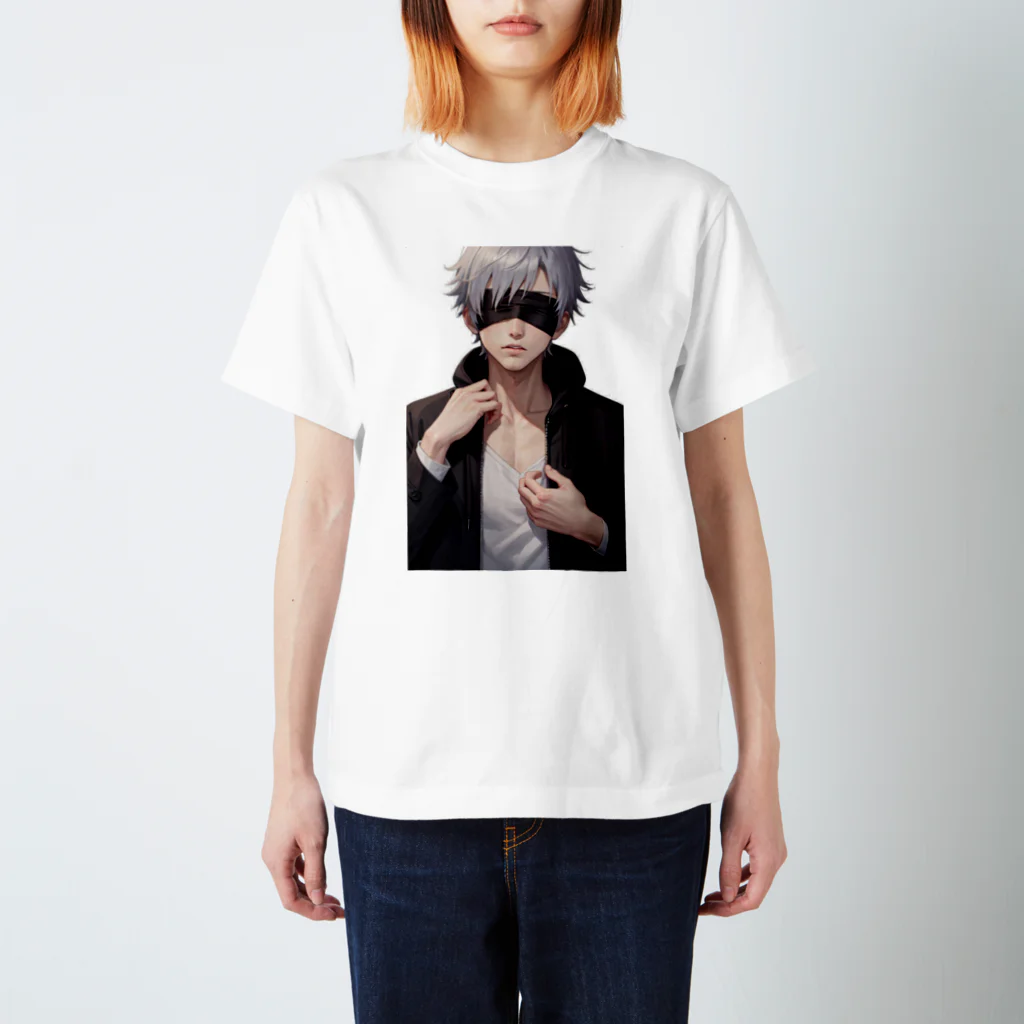 かわいい女の子とシュールな絵の五條　悟飯 Regular Fit T-Shirt