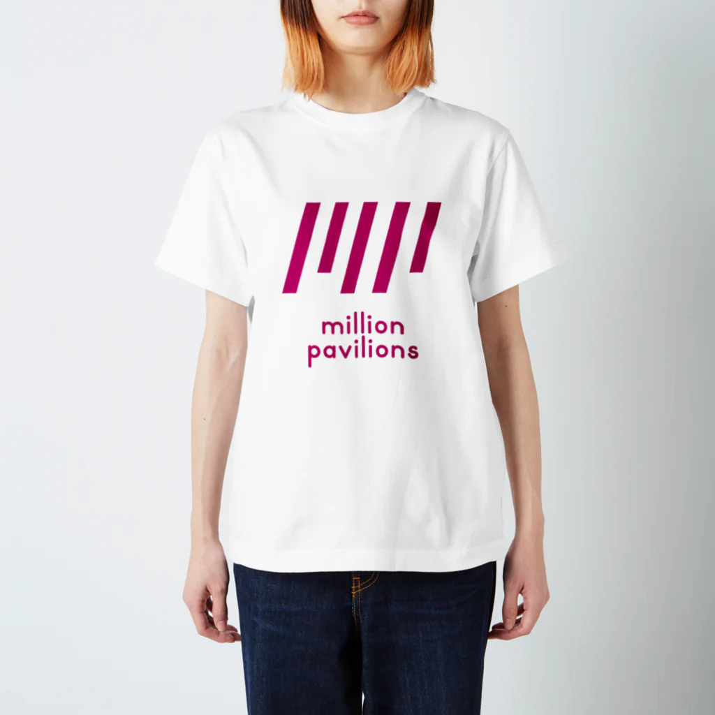 MillionPavilionsRecordsのMPRロゴ（ピンク） スタンダードTシャツ