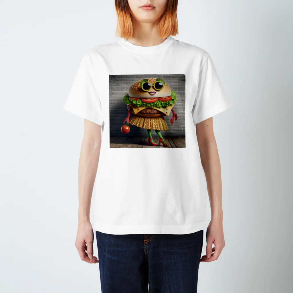 burgersのおしゃれハンバーガージェシー スタンダードTシャツ