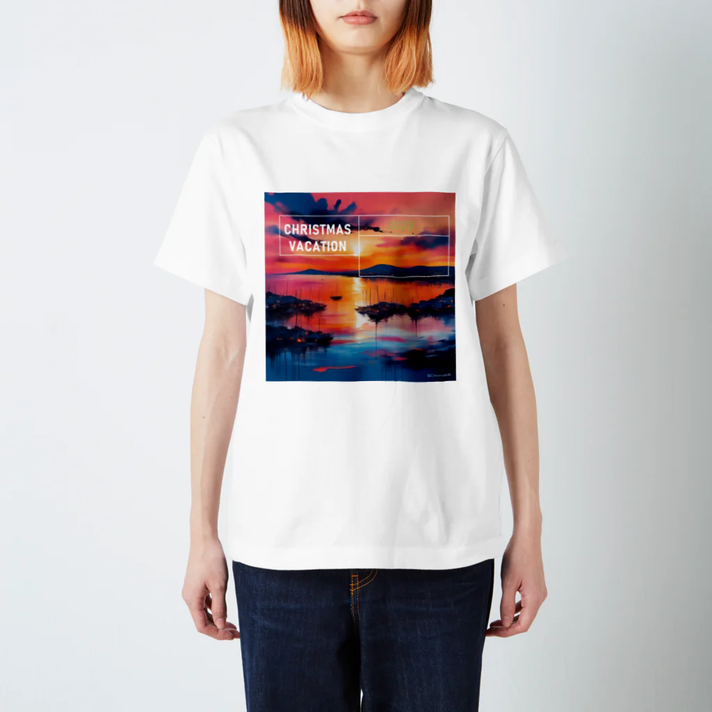 ChromastrAlのクリスマスの夕日 スタンダードTシャツ