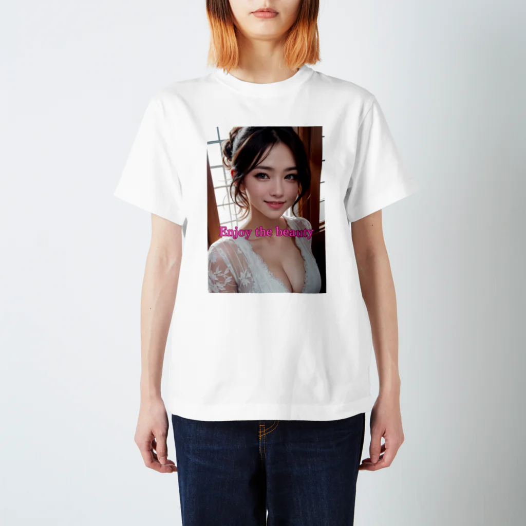 AIgirlanimeのAI美女Tシャツ Regular Fit T-Shirt