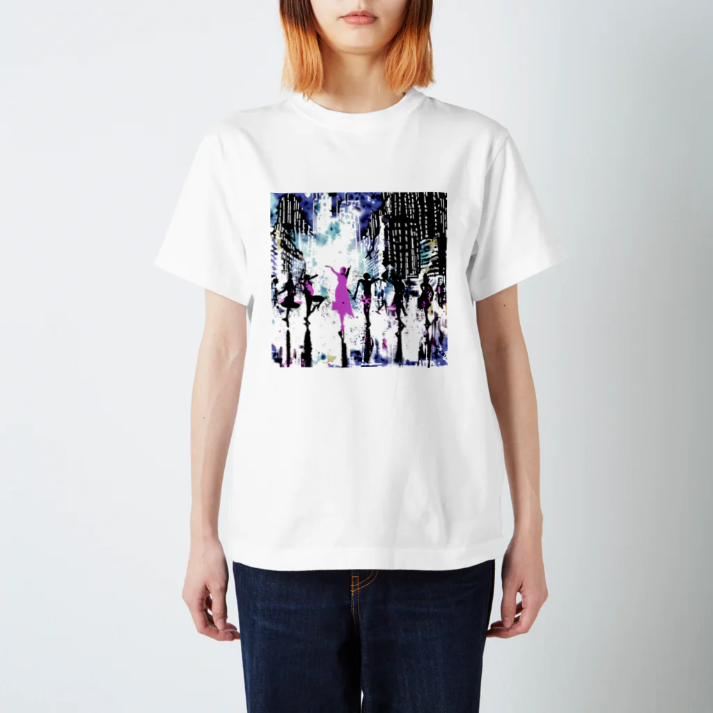 Moichi Designs Shop-2023のnew york dancer Regular Fit T-Shirt