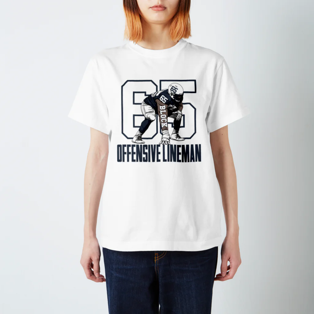 H2 T-SHIRTSのOFFENSIVE LINEMAN  スタンダードTシャツ