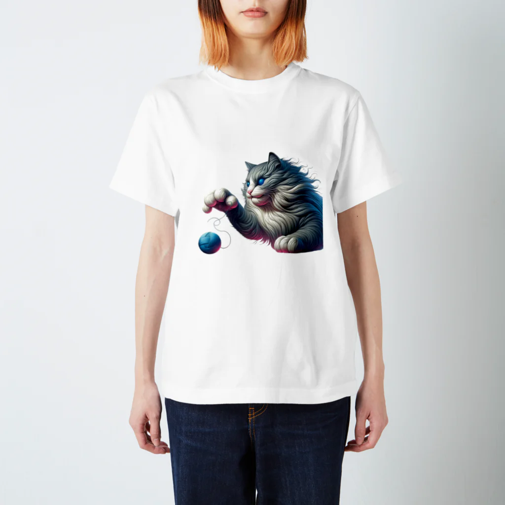 宇宙猫の宇宙猫02 Regular Fit T-Shirt