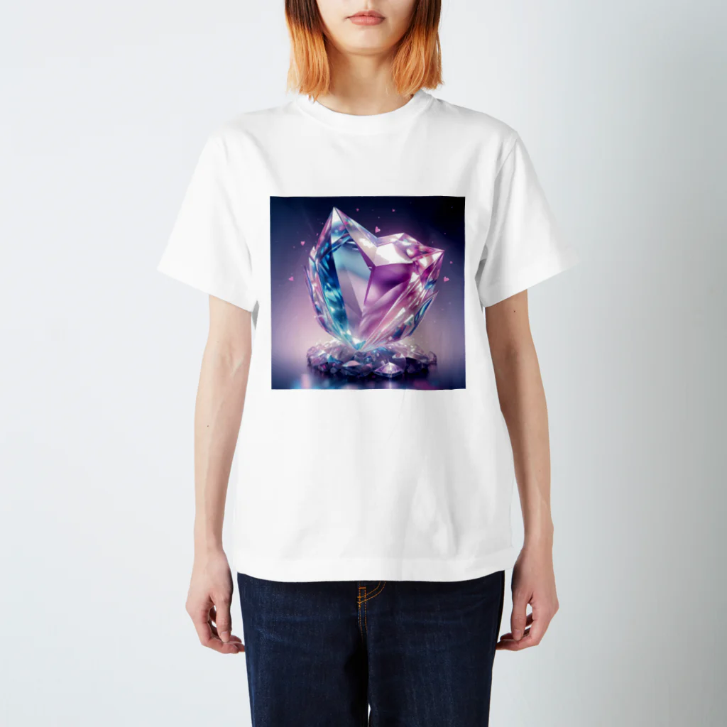 3tomo6's shopのValentine 水晶 Regular Fit T-Shirt