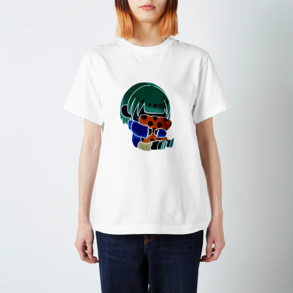 IZ_CoCoAのホラー調ほのちゃん スタンダードTシャツ